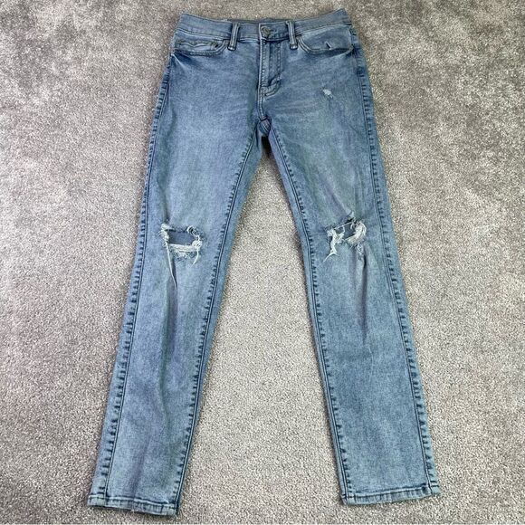 Abercrombie & Fitch Jeans Men's 28X27.5 Blue Skinny Mid-Rise Light Denim - Picture 1 of 11